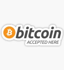 Pegatina Bitcoin Accepted - Aceptamos