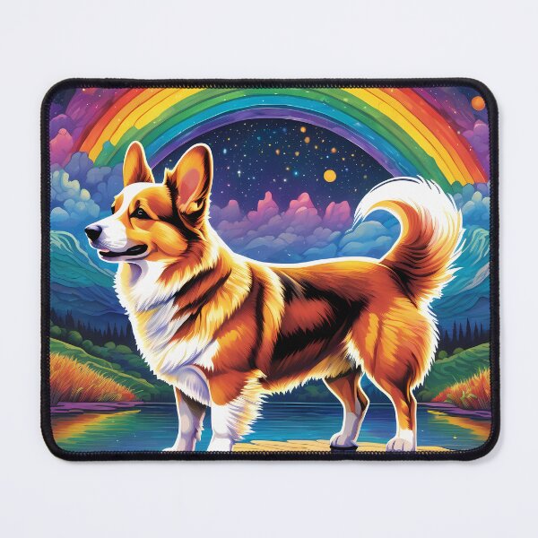 Item preview, Corgi with a rainbow designed and sold by deepakrode7.