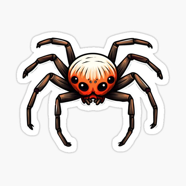 Item preview, Cartoon Style Spider Halloween Spider Black Widow Tarantula Sticker Art Prints and More designed and sold by Kevin Lou.