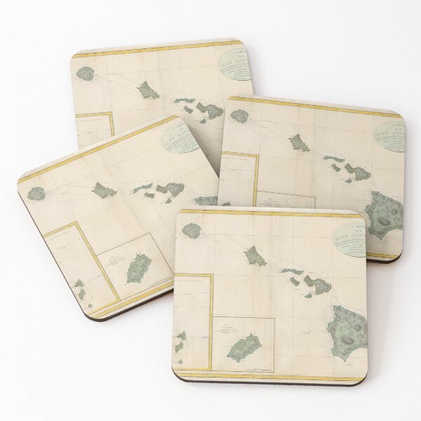 Item preview, Vintage Map of Hawaii (1798)  designed and sold by BravuraMedia.