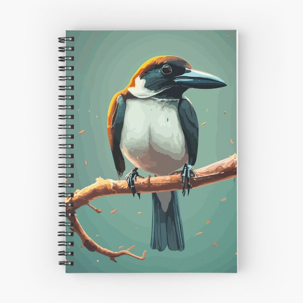 Item preview, Cute Butcherbird on a branch, Australia bird Classic T-Shirt designed and sold by lemamis.
