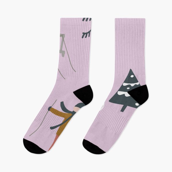 Item preview,  downhill skier pink designed and sold by DofinaSur.