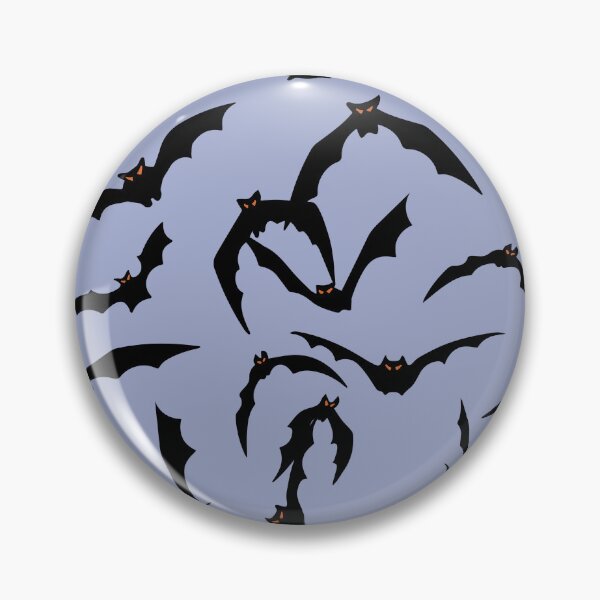 Item preview, Halloween Bats pattern with red eyes flying around designed and sold by Rachael Donohue.