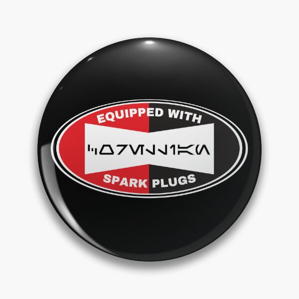 Item preview, (Aurebesh) Corellian Spark Plugs Brand Logo designed and sold by LudicrousFeed.