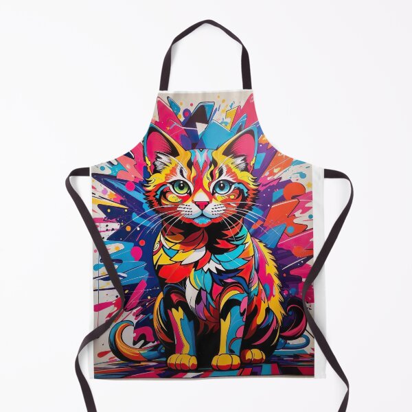 Item preview, Vibrant Feline Charm - A Celebration of Contemporary Art designed and sold by redtrendy.