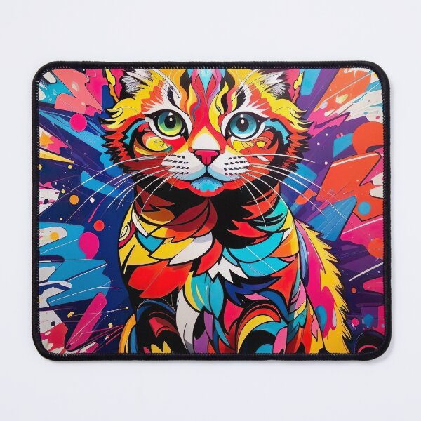 Item preview, Vibrant Feline Charm - A Celebration of Contemporary Art designed and sold by redtrendy.