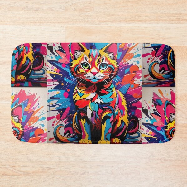 Item preview, Vibrant Feline Charm - A Celebration of Contemporary Art designed and sold by redtrendy.