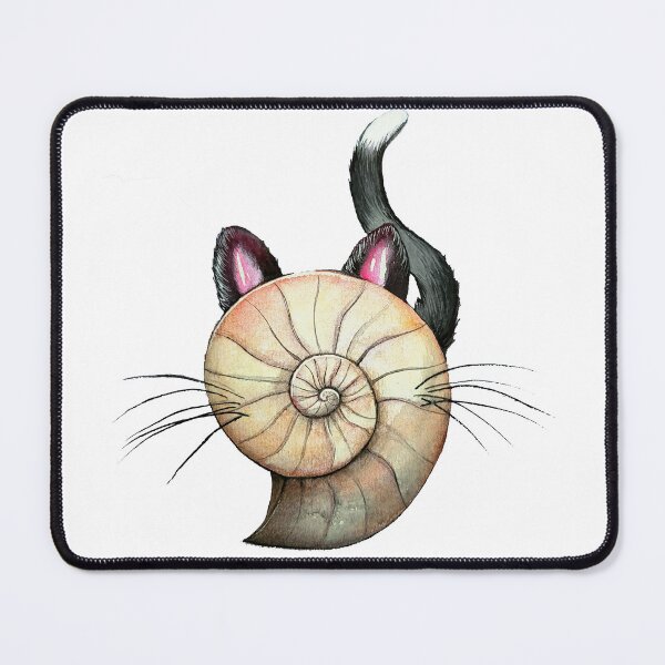 Item preview, Ammonite Fossil Halloween Cat designed and sold by ind-illustrates.