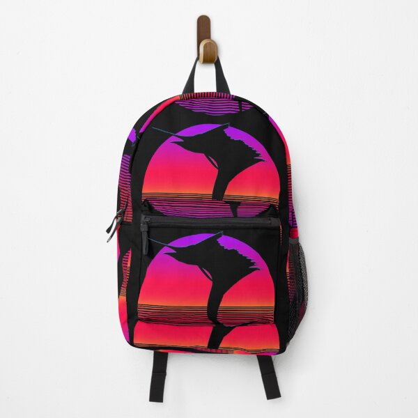 Item preview, Jumping Sailfish Silhouette Retro Art designed and sold by Color4Nature.