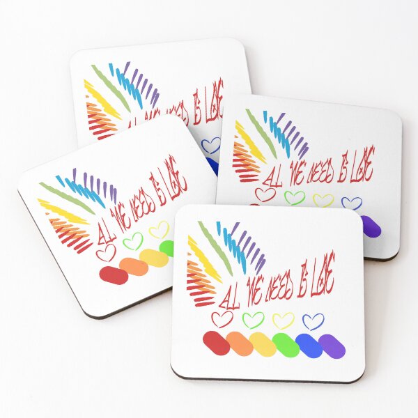Item preview, A rainbow colors of All we need is love T-Shirt designed and sold by lemamis.