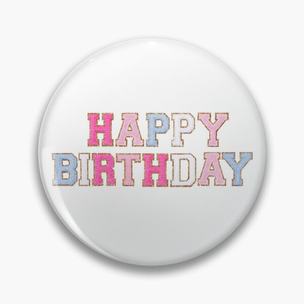 Item preview, Preppy Patch Happy Birthday designed and sold by gdm123.
