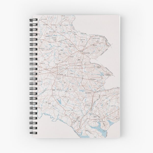 Artikelvorschau, Fairfax VA Map (1981) Northern Virginia Regional Atlas entworfen und verkauft von BravuraMedia.