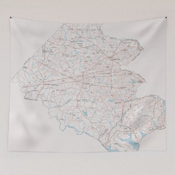 Item preview, Fairfax VA Map (1981) Northern Virginia Regional Atlas designed and sold by BravuraMedia.