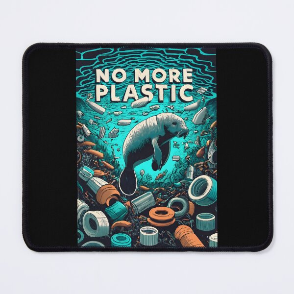 Item preview, No More Plastic - Save the Manatee designed and sold by SandbarTees.