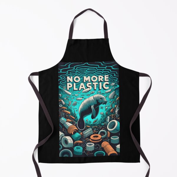 Item preview, No More Plastic - Save the Manatee designed and sold by SandbarTees.