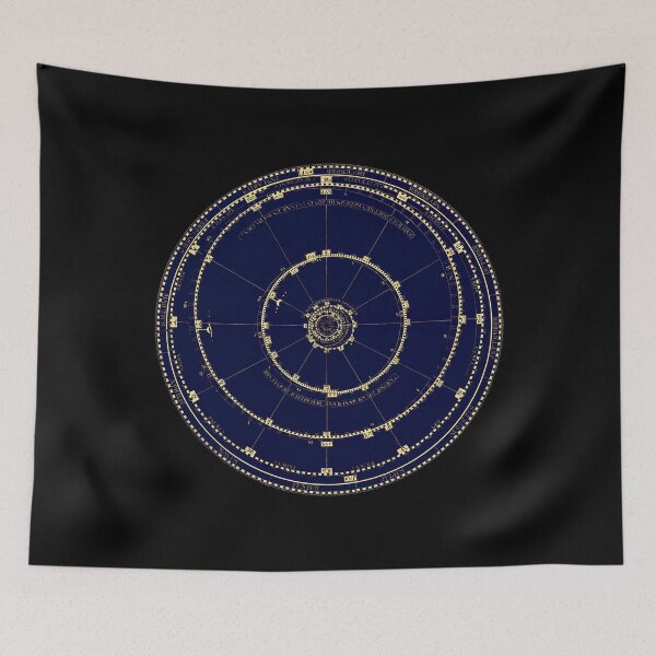 Item preview, 1824 Solar System, Dark Blue and Gold designed and sold by ViscountBlip.