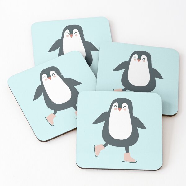 Item preview, Skating Penguin lightblue designed and sold by DofinaSur.
