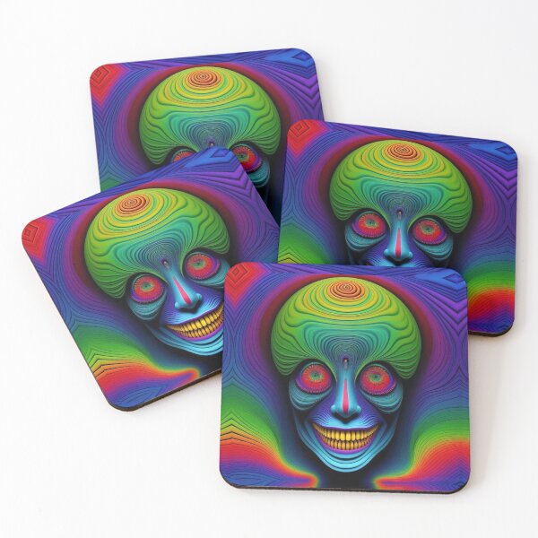 Item preview, Halloween rainbow skull on rainbow background designed and sold by JaroDesign2023.