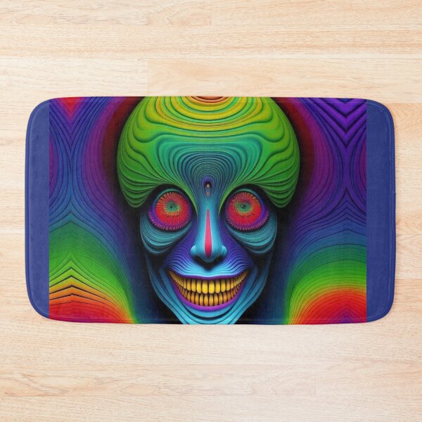 Item preview, Halloween rainbow skull on rainbow background designed and sold by JaroDesign2023.