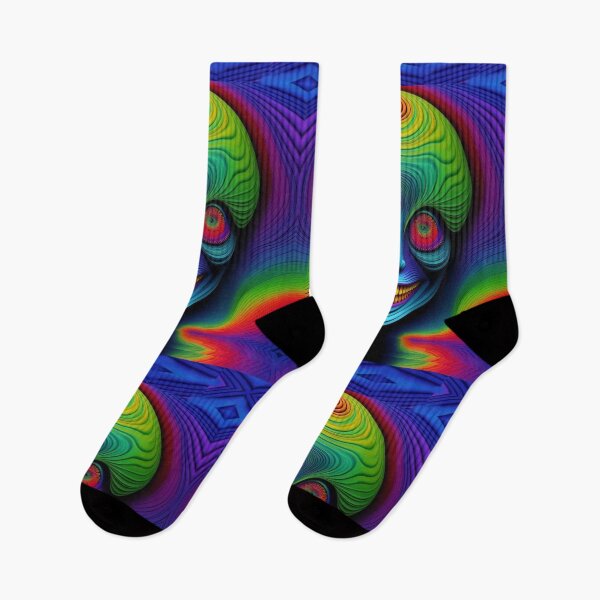 Item preview, Halloween rainbow skull on rainbow background designed and sold by JaroDesign2023.