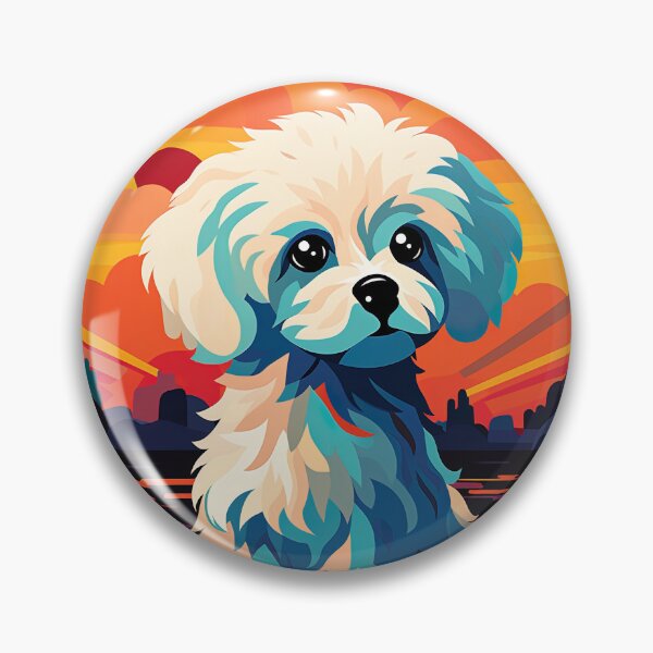 Item preview, Maltipoo at sunset designed and sold by Inky-Spiration.
