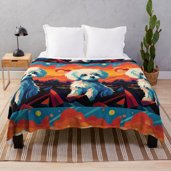 Item preview, Maltipoo at sunset designed and sold by Inky-Spiration.
