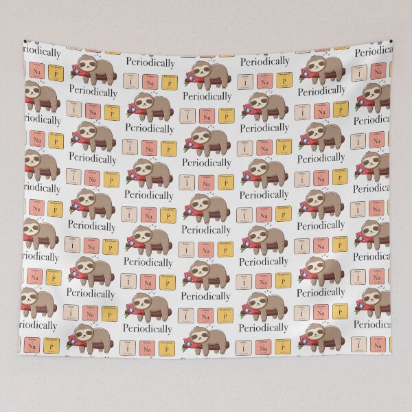 Item preview, Funny Science Chemistry Nerdy Lazy Sloth I Nap Periodically designed and sold by PurpleLoveStore.