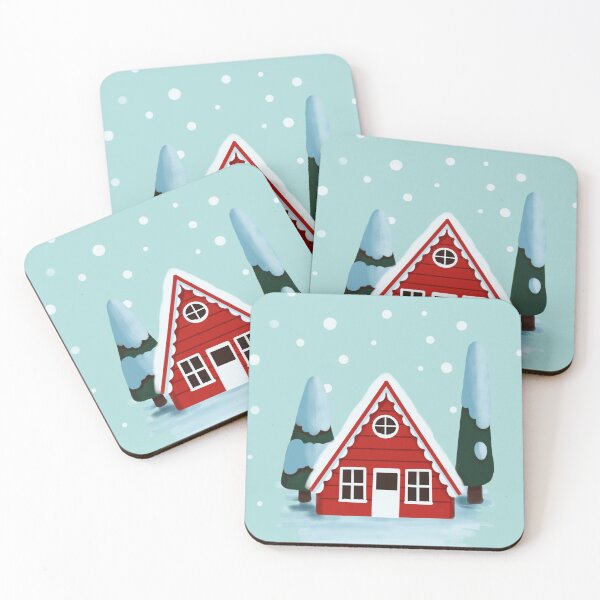 Item preview, House in winter landscape designed and sold by Zeewind.