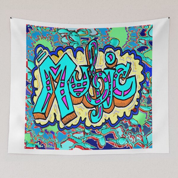 Item preview, Music Graffiti Rap Art  designed and sold by LowEndGraphics.