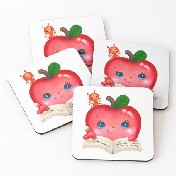 Item preview, Cute Apple with an Ant designed and sold by LullaStudio.