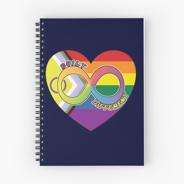 Item preview, Built Different | Neurodivergent + Progress Pride designed and sold by Cryptid-Ohio.