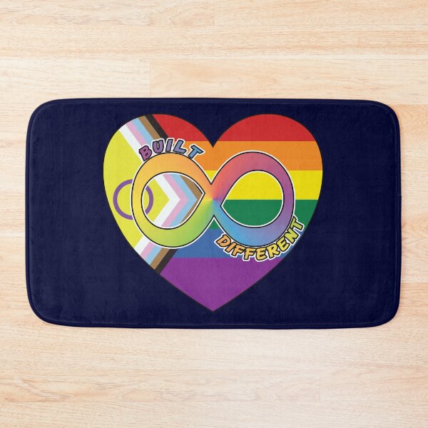 Item preview, Built Different | Neurodivergent + Progress Pride designed and sold by Cryptid-Ohio.