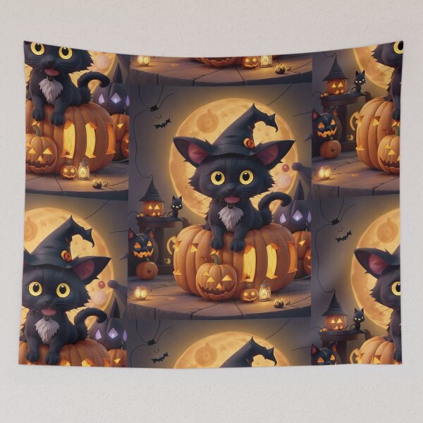 Item preview, Witchy Whiskers - Cast a Spell of Halloween Delight designed and sold by redtrendy.