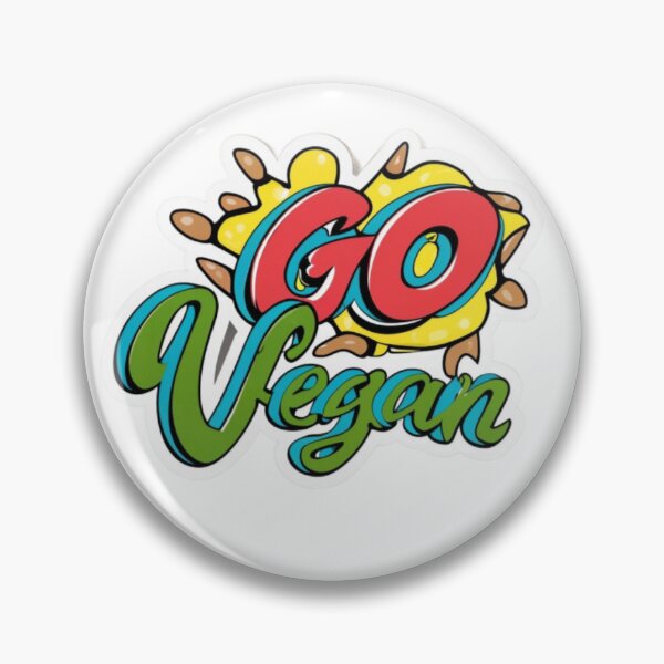 Item preview, Go Vegan - Spread the Plant-Powered Message!" designed and sold by Tincanninja.
