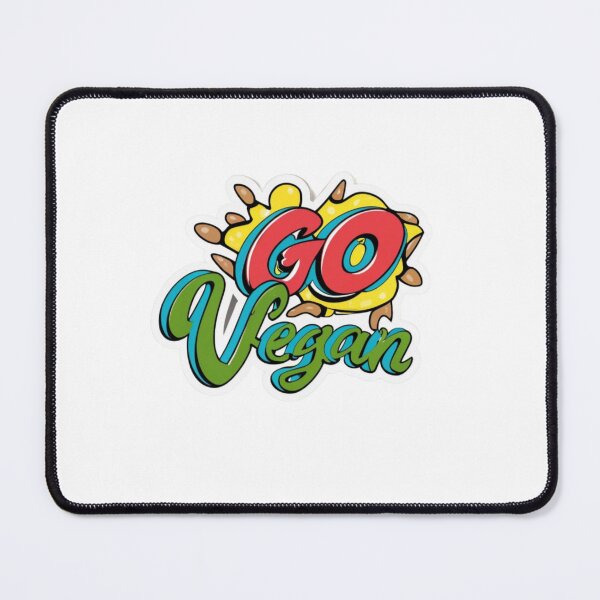 Item preview, Go Vegan - Spread the Plant-Powered Message!" designed and sold by Tincanninja.