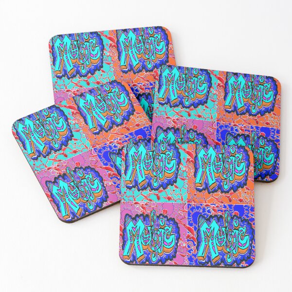 Item preview, Music Pop Art Blue pink orange By LowEndGraphics designed and sold by LowEndGraphics.
