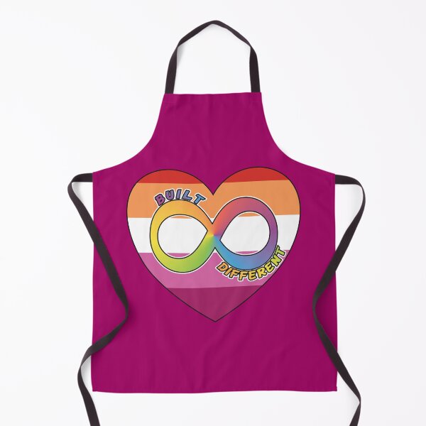 Item preview, Built Different | Neurodivergent + Lesbian Pride designed and sold by Cryptid-Ohio.