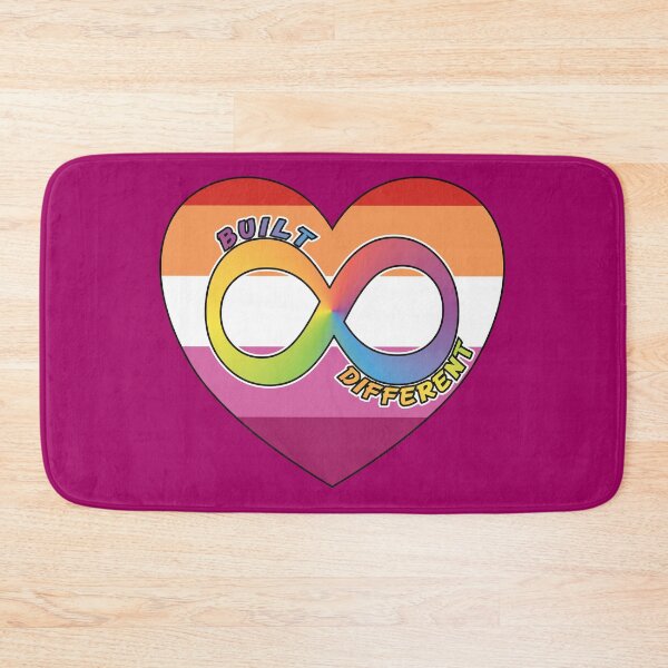 Item preview, Built Different | Neurodivergent + Lesbian Pride designed and sold by Cryptid-Ohio.
