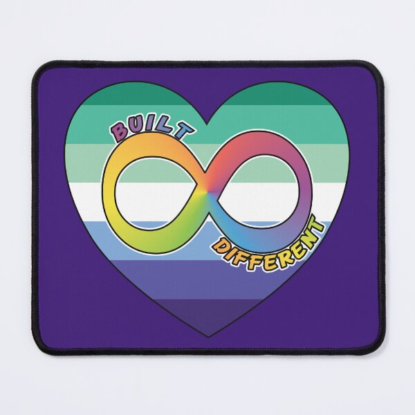 Item preview, Built Different | Neurodivergent + Gay Man Pride designed and sold by Cryptid-Ohio.
