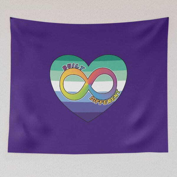 Item preview, Built Different | Neurodivergent + Gay Man Pride designed and sold by Cryptid-Ohio.