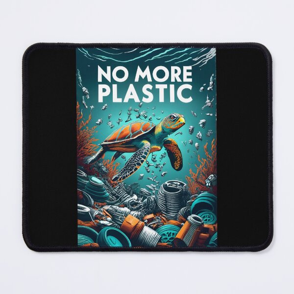 Item preview, No More Plastic - Save the Sea Turtles designed and sold by SandbarTees.