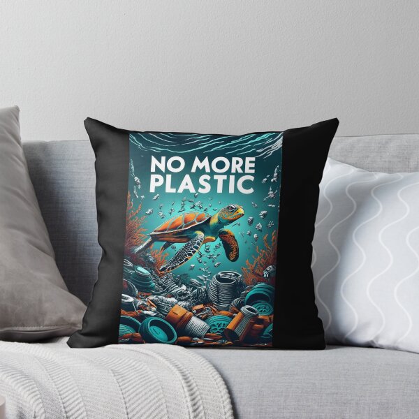 Item preview, No More Plastic - Save the Sea Turtles designed and sold by SandbarTees.