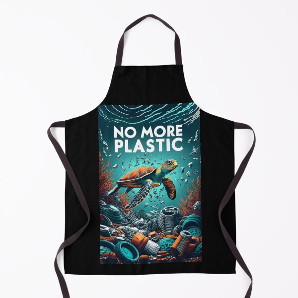 Item preview, No More Plastic - Save the Sea Turtles designed and sold by SandbarTees.