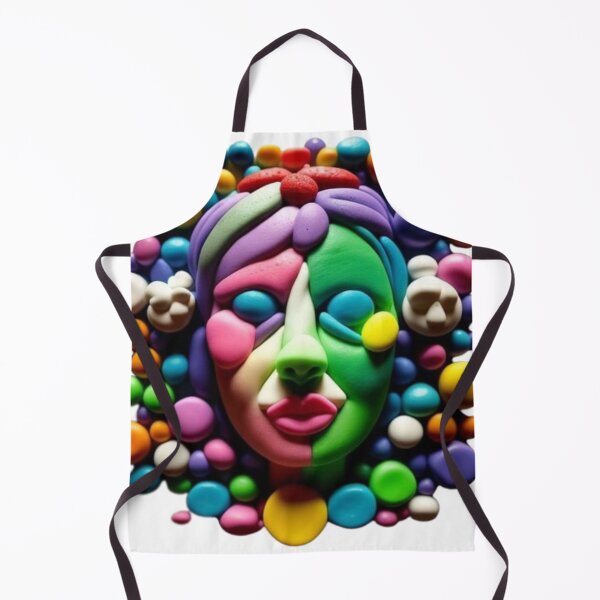 Item preview, Mask of a woman made of colored plasticine designed and sold by JaroDesign2023.