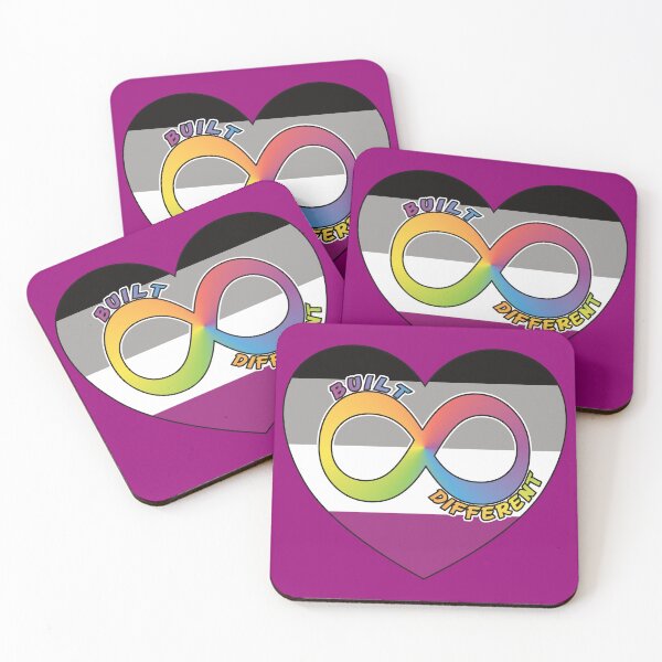 Item preview, Built Different | Neurodivergent + Asexual Pride designed and sold by Cryptid-Ohio.