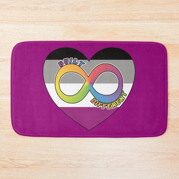 Item preview, Built Different | Neurodivergent + Asexual Pride designed and sold by Cryptid-Ohio.