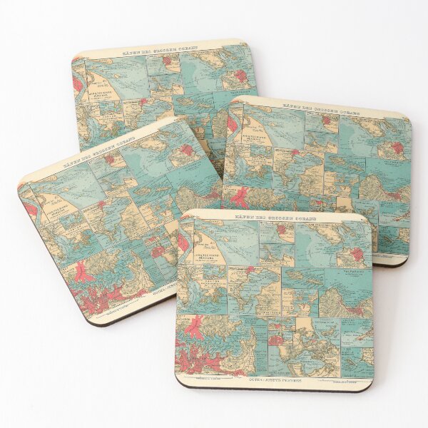 Item preview, Vintage Map of Pacific Ocean Seaports (1906) designed and sold by BravuraMedia.