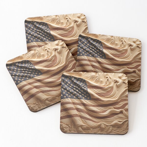 Item preview, Stunning wood carving American flag  designed and sold by dcrc.