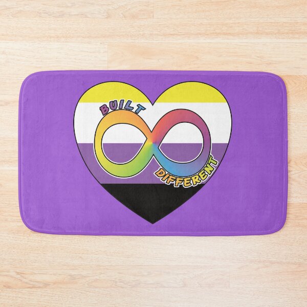 Item preview, Built Different | Neurodivergent + Non-Binary Pride designed and sold by Cryptid-Ohio.