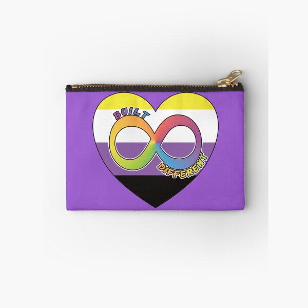 Item preview, Built Different | Neurodivergent + Non-Binary Pride designed and sold by Cryptid-Ohio.